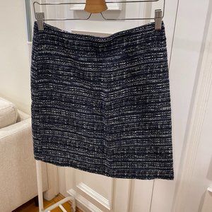 Ann Taylor Blue Tweed A-Line Skirt (Retail: $98)